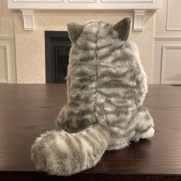 Aurora 10 Inch" Fat Cats Collection Dumpling
Gray Tabby Cat Plush Stuffed Animal - Picture 3 of 5